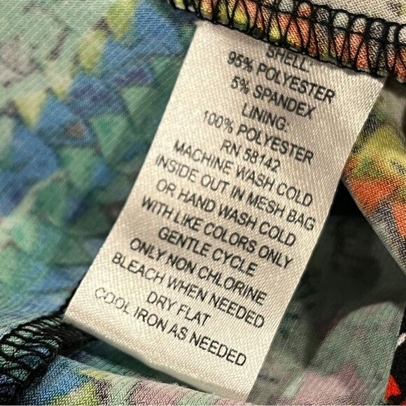 London Times Colorful Mosaic Shift short sleeve knee length Dress size 6 - Picture 10 of 12